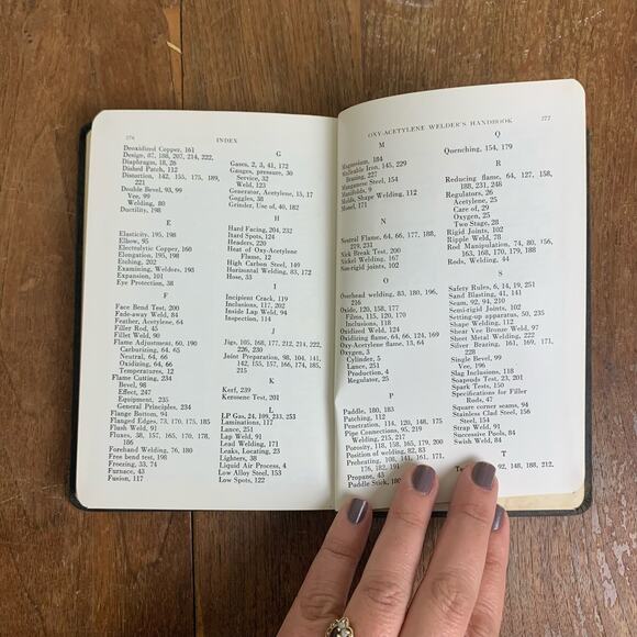 Vintage Hardcover Book The Oxy-Acetylene Weldor's Handbook 6th Edition 1960 - Picture 7 of 16